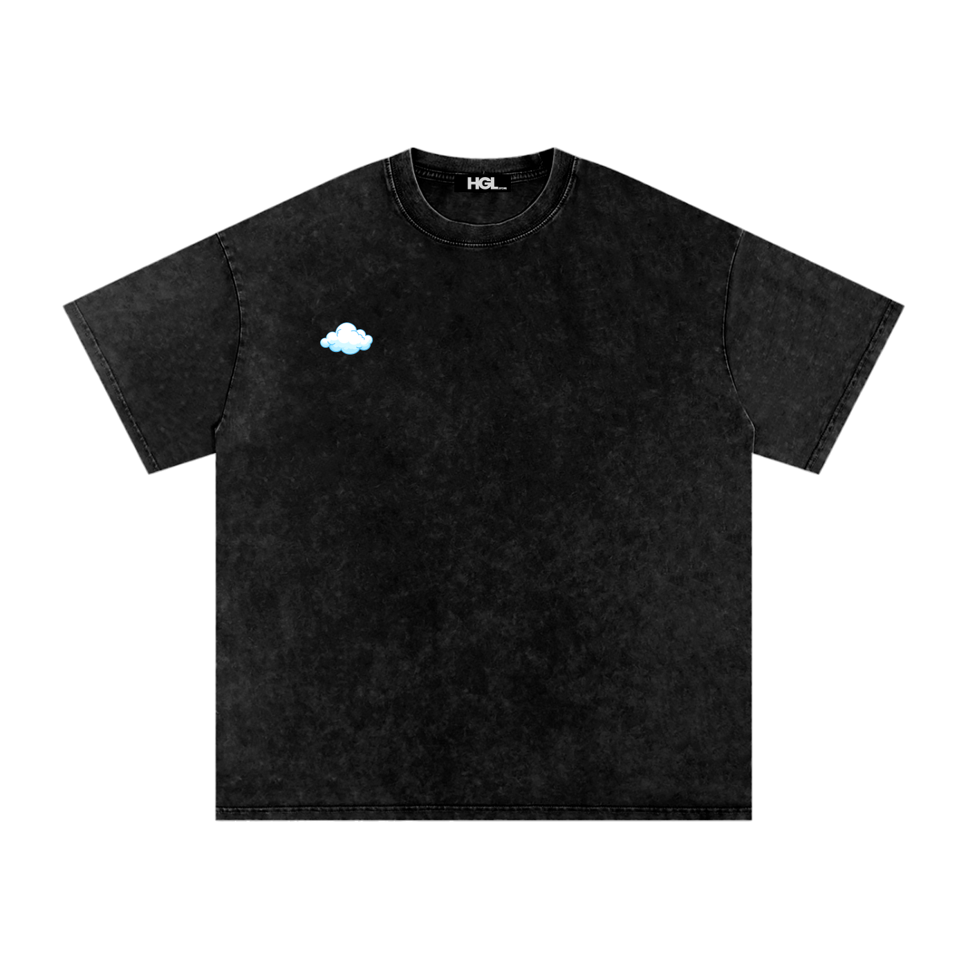 Snow Washed Oversized Cotton T-Shirt