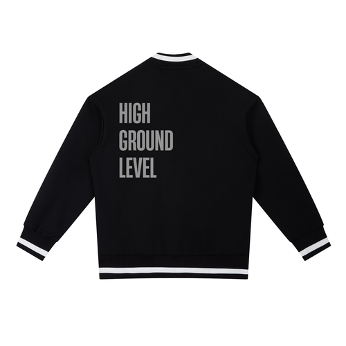 Contrast Piping Zip Bomber Jacket